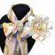 Elegant Opal Flower Crystal Rhinestone Costume Scarf Brooch Clasp For Lady