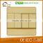 New design 4 gang 1 way touch wall light switch