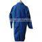 Competitive Price Work Clothing Blue Designer Lab Coat, Colored Long Sleeve Cotton Doctor Uniforms Blue Lab Coat for Hospital