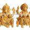 Handmade Brass Set of Ganesh Laxmi Ji God Goddess Hinduism Religious Antique Gift