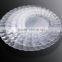6"Disposable Flower Edge Plate with Silver Coated
