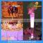 Multi Color Chaing Round Bottle Florifiers Party Vase LED Light Base For Resturant Table Center Decoration
