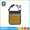 Customized popular yellow ladies polyester college shoulder long strap bag