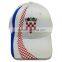 Fashion custom 6 panel flag style cap baseball with colorful LED fiber wholesale