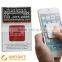 PU microfiber sticky cleaner phone cleaner sticker microfiber slogan imprint sticky cleaner