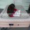 Flocked Inflatable Full Size Air Bed With Built-in Pump/Air Mattress