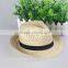 factory custom fashion men homburg paper woven fedora hats wholesale