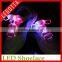HOT SALE!!! beautiful seven color mixed led shoelaces for special festival
