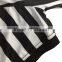 customized dry fit black and white referee shirt