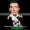 Fashionable football stars bobble head statue for collectibles