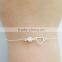 stainless steel rhinestone new design anklet ankle bracelet