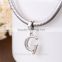 S067G Globalwin 925 Sterling Silver Alphabet Letter G Paved with Crystals Charms