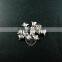 8*10mm rhodium plated brass heart shape pendant charm DIY jewelry 1820275