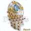 Diamond Gold Pendants, Blue Topaz Diamond Pendants, Diamond Jewelry