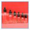 glass e cig liquid bottle 15ml 30ml 50ml 100ml square/round/rectangular black frosted glass dropper
