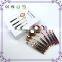 4pcs pink/gold oval makeup brush set professional oval brushes for women makeup