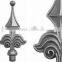Wrought iron spearhead iron gate and fence finials