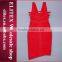 2015 Wholesale sexy red bandage dress high-quality hollow out