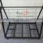 Removable metal floor mat display stand