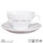 2016 high quality lovely color fingerprint relief embossing oversized cup and saucer stock