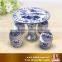 High quality blue and white porcelain chinese style dressing table made in Jingdezhen