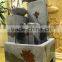 led resin indoor decoration/ resin water fountain with led light