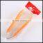 9 inch orange Kitchen Utensil PC+Steel Food Tongs wholesale/OEM Plastic salad/bread tongs In supplier price