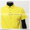 High Quality Golf Shirt Yellow With Black Fly