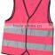 EN ISO 20471 red high visibility safety vest