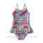 Good quality nylon/spandex baby girl swimsuit one piece swimwear