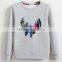 China oem cheaper customized TC65/35fleece 300grm printed crewneck sweatshirt with good quality