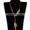 zm34111a european style women rhinestone long pendant necklace jewelries