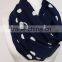 White on Navy Blue Polka Infinity scarf, Circle scarf, Loop scarf, scarves, spring - fall - winter fashion