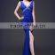 New fashion party dress long slim shoulders Sexy long gowns dress for hot ladies