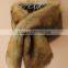 2016/2017 New Product Ladies Knitted Fur Trim Cashmere Cape with Fox Fur Cape and