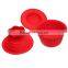 2016 New 3 pake Silicone Big Top Cupcake Bake Set Baking Mold Mould