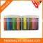 High quality triangle 24colors highlighter pen set with plastic box