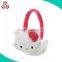 Children Wholesale stuffed plush warm winter hello kitty earmuff