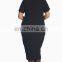 Western style plus size for fat women and pregnant casual dress