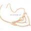 Exaggerated Retro Beach Water Droplets Rhinestone Waist Chain Body Chain Necklace Jewelry