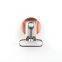 Rose gold coated baby pacifier clip suitable for 1 inch width fabric to hold on