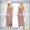 oem latest ladies elegant print fashion maxi dress for wholesale new design 2016