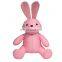 Brand LOGO Cute Pink Bunny Rabbit Plush Toy U Shape Pillow Microbeads 2 in 1 Switch Animal Travel Neck Rest Pillow
