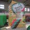 customized large inflatable paint booth, lighting inflatable photo booth with led