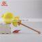 Innovative15cm little yellow stuffed chicken plush stick toy