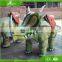 KAWAH Indoor Or Outdoor Steel Frame Triceratops Ride Artificial Walking Dinosaur Rides For Children