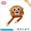 Monkey cute shy stuffed pillow plush custom with magnet funny kids gift toy