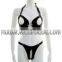 Sexy Leathe Open Bikini With Chain Detail Sexy Lingeries