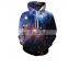 2017 hoodies manufacturer custom 3d sublimation print galaxy fitness design gym men hoodie