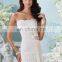 Glorious Lace Overlay and Ribbon Detail Wedding Gown 2016